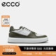 愛步（ECCO）男鞋休閑鞋 潮流厚底板鞋男熊貓鞋 街頭ACE856824 灰綠色/米白色85682452046 40