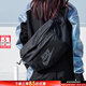 耐克（NIKE） 斜挎包男包女包 2025新款運動(dòng)包戶(hù)外旅行包時(shí)尚腰包黑色單肩包 熱推/52*12*21cm/曬圖退5  MISC