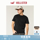 HOLLISTER25夏新款經(jīng)典小海鷗情侶棉質(zhì)基礎T恤男裝女裝KI324-5149 黑色 S (175/92A)