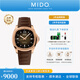 美度（MIDO）【25新品】【官方正品】舵手TV大日歷機械男表任嘉倫同款情侶表款 24新品玫瑰金/M0495263729100 40mm