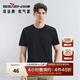 柒牌短袖T恤男夏季新品抗菌防螨涼感圓領(lǐng)休閑上衣【冰藻泥】1620 黑色 L (175)