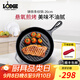 LODGE 【美國進(jìn)口】廚房好物不易粘鍋鑄鐵鍋無涂層牛排鍋不挑爐灶26cm L8GP3圓形牛排煎鍋 26cm