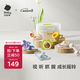 babycare手搖鈴6件套可咬牙膠新生嬰幼兒寶寶玩具0-3-6個(gè)月1歲抓握訓(xùn)練
