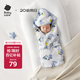 babycare初生嬰兒全棉抱被安撫調(diào)溫產(chǎn)房新生兒包被咘咘熊月光藍90*90