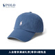 Polo Ralph Lauren 拉夫勞倫男女同款 經(jīng)典款棉質(zhì)卡其棒球帽RL52338 410-海軍藍 ONE