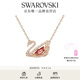 施華洛世奇（SWAROVSKI）Swan天鵝項鏈女吊墜輕奢小眾送女友女 125周年紀念款紅色5614123