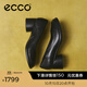 愛(ài)步（ECCO）單鞋女 一腳蹬包頭牛皮高跟鞋 雕塑奢華系列222493 黑色22249301001 36