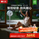 貝昂空氣循環(huán)扇靜音臥室客廳電風扇智能語音節(jié)能大風力直流變頻家用風扇臺式桌面電風扇3D搖頭 SF3lite【離線聲控】智控音輕