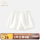 班喜迪女童褲子夏季薄款2025新款女寶寶五分短褲童裝夏季兒童休閑直筒褲 白色 100