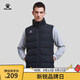 卡爾美（KELME）秋冬運動(dòng)棉衣男足球訓練棉馬甲休閑保暖防寒背心棉服棉襖 黑色(爪子logo) 2XL