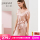 金三塔真絲睡衣女睡裙100%桑蠶絲優(yōu)雅涼感V領(lǐng)短袖居家服禮物 [主推]十樣錦粉 XL