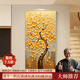 出寫(xiě)發(fā)財樹(shù)玄關(guān)裝飾畫(huà)現代輕奢感走廊過(guò)道豎版壁畫(huà)聚財搖錢(qián)樹(shù)掛畫(huà) 發(fā)財樹(shù)-A款 50*100cm【鋁合金框】晶瓷畫(huà)