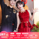 枝己新中式秀禾服新娘2025新款結(jié)婚禮服訂婚衣服女回門出閣服敬酒服 HF058(贈隨機腰帶1條) M
