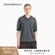 EMPORIO ARMANI/阿瑪尼官方旗艦?zāi)惺慷绦淙R賽爾提花針織衫海鷗領(lǐng)Polo衫七夕 F8048-灰綠色 L  (推薦：150-165斤)