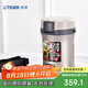 虎牌（TIGER）便當(dāng)盒不銹鋼保溫飯盒真空隔熱多層保鮮盒LWU-B17C-SE銀灰色1.7升