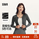 森馬（Semir）針織開(kāi)衫女短款緊身顯瘦正肩秋季溫柔系純色圓領(lǐng)上衣101524106001