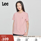 Lee25新品標(biāo)準(zhǔn)版圓領(lǐng)字母印花Logo日常男士短袖T恤日常休閑潮流