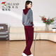 啄木鳥(niǎo)春季衛衣衛褲一整套搭配運動(dòng)套裝女2025新款輕熟高端直筒褲兩件套 灰色 2XL (建議130斤-145斤)
