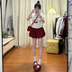 瑜尚臻品紅色花苞裙褲女夏季薄款2025新款蓬蓬a字半身裙闊腿寬松燈籠短褲 蓬蓬花苞裙【酒紅】 均碼