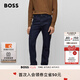 BOSS博斯【七夕節(jié)禮物】男士常規(guī)版型舒適彈性牛仔褲 403-深藍(lán)色 L (3332)