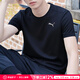 彪馬（PUMA）t恤男士 夏季新款冰絲速干健身跑步運動透氣圓領(lǐng)半袖上衣短袖男 【主推款】冰絲快干/網(wǎng)眼透氣孔/高彈舒適 L 180【推薦體重140-160斤】