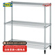 宜家（IKEA）OMAR奧馬爾擱板組合收納置物架現(xiàn)代簡約銀色戶外和陽臺用 電鍍擱架92x36x94cm