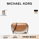 MICHAEL KORS邁克高仕 MK Jet Set Charm 中號老花拼色半月馬鞍包 香草白/棕色 149 中號