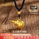 中國黃金（CHINA GOLD）黃金項鏈女士足金葫蘆吊墜項鏈純金生日禮物送女友老婆 葫蘆項鏈金重約1.1g【甄選禮盒】