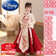 迪士尼（Disney）女童漢服兒童古裝中國風(fēng)加厚拜年服新款超仙女櫻花公主襦裙唐套裝 【春秋】加厚上衣+裙子+禮品 140