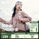 蕉下（beneunder）搖粒絨外套女士秋冬新款時尚休閑保暖抓絨外套萬粒絨女裝 煙熏褐粉 L