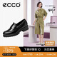 愛(ài)步（ECCO）樂(lè)福鞋女 經(jīng)典厚底百搭英倫風(fēng)皮鞋 摩登女鞋490013 黑色37