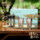 朱炳仁銅×特美刻 千里江山悶茶套裝 鈦杯茶禮套裝手工壺養生茶壺茶具 千里江山悶茶套裝