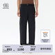 KOLON SPORT/可隆露營褲 男女同款戶外運(yùn)動(dòng)耐磨日常通勤防潑水長褲 LULP4AT520-BK 黑色 XL 180/86A