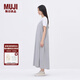 無(wú)印良品（MUJI） IDEE 女式 平紋 吊帶連衣裙 女裝裙子 25年夏季 連身裙 GA43CC5S 煙熏綠色 M （155/80A）
