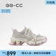 GG-CC【徐若晗同款】幻夜粒子夏季新款做舊厚底老爹鞋網(wǎng)鞋子女G25S9709 粉色 36