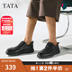 他她（TATA）商務(wù)休閑男士皮鞋英倫風(fēng)男鞋軟底爸爸鞋2024春新MEZ02AM4 黑色 41