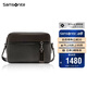 新秀麗（Samsonite）斜挎包男士單肩包精品男包旅行背包時尚休閑BC9*09013黑色/咖色