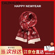 Calznklien【禮盒裝】紅色圍巾女2025冬季新款針織生日本命年實(shí)用禮物送女生 【雪花圣誕樹(shù)】高級感禮盒裝