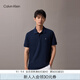 Calvin KleinJeans25早秋新款男純棉珠地網(wǎng)眼ck商務(wù)純色短袖T恤POLO衫4RB012G