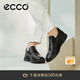 愛步（ECCO）一腳蹬皮鞋 男士休閑皮鞋樂福鞋舒適休閑鞋 雅仕207144 黑色20714401001 44