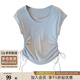 絲柏舍圓領(lǐng)針織衫2025春夏新款女裝時(shí)尚簡(jiǎn)約裝飾鏈條顯瘦套頭上衣