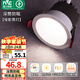 雷士（NVC） LED防眩筒燈射燈嵌入式無主燈家用客廳過道玄關(guān)燈服裝店洗墻燈 桂影筒燈Ra97-9W暖白光-孔75MM