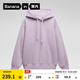 蕉內(nèi)（Bananain）非常服5系男女同款連帽衛(wèi)衣寬松加絨女裝25秋冬新款秋裝外套 【加絨】霧霾紫 L