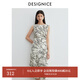 迪賽尼斯（DESIGNICE）2025年夏季新款清冷千金風(fēng)亞麻長(cháng)裙氣質(zhì)優(yōu)雅收腰無(wú)袖連衣裙 花色 M
