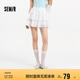 森馬（Semir）半身裙女設(shè)計感肌理蕾絲花邊甜美2025夏A字蓬蓬短裙109325120002