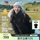 駱駝（CAMEL）【王俊凱同款】戶外羽絨服男女中長款700蓬防潑水加厚御寒外套