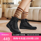 斯凱奇（Skechers）女靴春中幫鞋雪地靴防滑減震百搭休閑鞋棉鞋144198