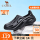 駱駝（CAMEL）男鞋鏤空運(yùn)動(dòng)涼鞋 軟底時(shí)尚洞洞鞋 沙灘戶外洞洞鞋拖鞋【新款】 G13M834091黑色 偏小一碼 43
