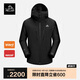 伯希和（Pelliot）[北極星pro]硬殼沖鋒衣eVent戶外男女防水登山外套114301087黑2X