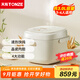 天際（TONZE） 電飯煲 家用陶瓷內(nèi)膽不粘飯煲 大升數(shù)智能0涂層電飯鍋多功能2-5人煮粥蒸米飯鍋 【陶瓷內(nèi)膽】3L/豪華款/全息觸控屏 3L